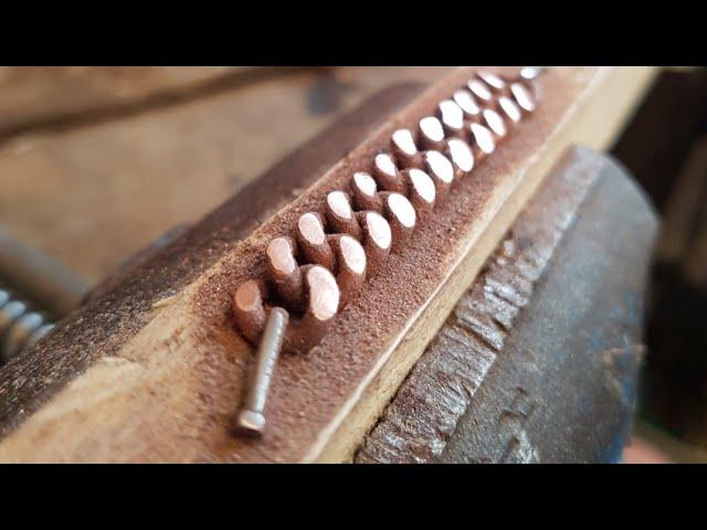 Homemade Cuban Link Bracelet (from copper wire)