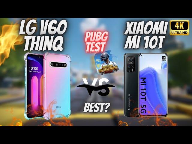 LG V60 vs Xiaomi Mi 10T | LG V60 Pubg Test, Heating and Battery Test | Xiaomi Mi 10T Pubg Test