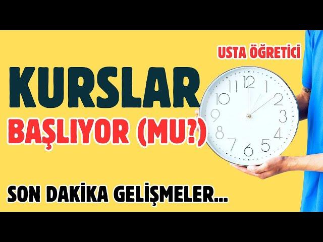 Önemli !!! Kurslar İle Alakalı Önemli Gelişme!!! Fatih Ulukaya