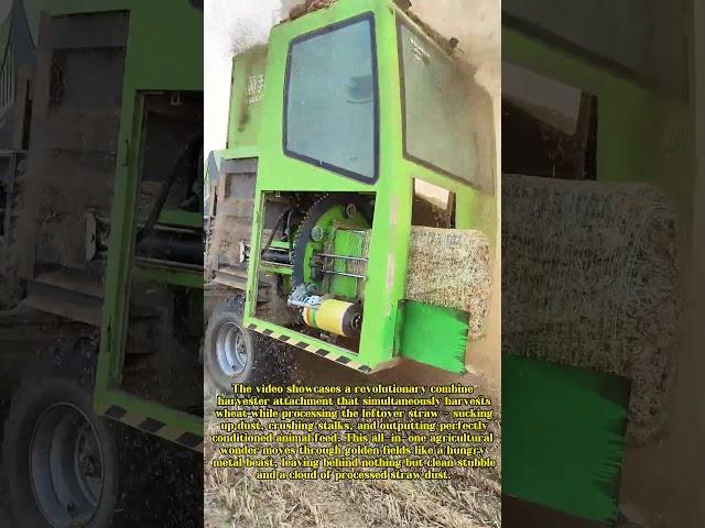 From Field to Feed: The Amazing Machine That Transforms Wheat Straw in One Pass!