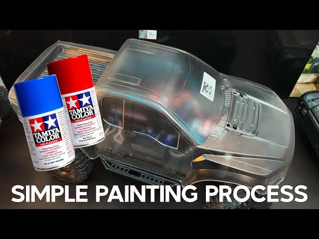 Simple RC Body Shell Painting Tips & Tricks! How To: Spray Paint Proline Ford Raptor 2017 Crawler