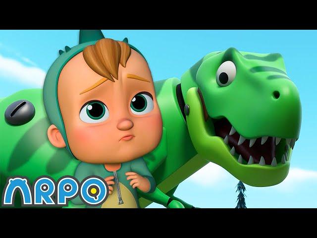 Daniel's Dino Toy Trouble!  | ARPO The Robot | Funny Kids Cartoons | Moonbug Kids