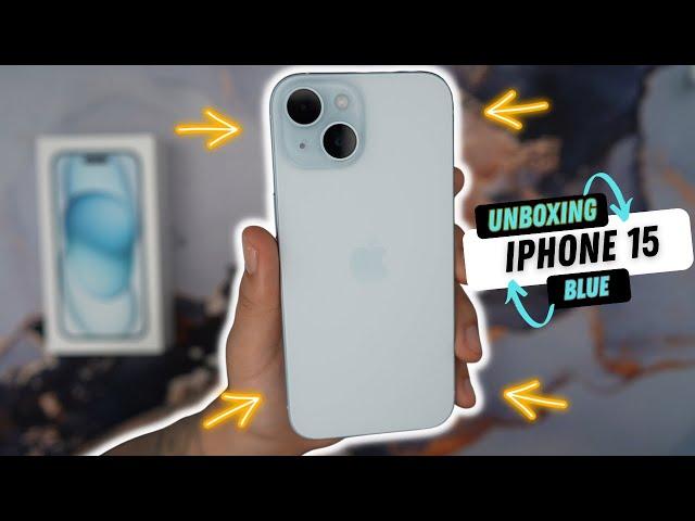 iPhone 15 Blue Unboxing & First Impression