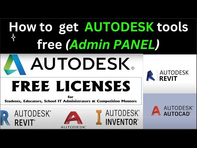 How to Get Autodesk Tools for Free? | Autodesk Admin Panel Guide | EDU MAIL | TECH TOUR T