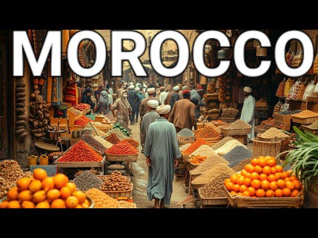  ESSAOUIRA MOROCCO, MOROCCAN STREET FOOD, ESSAOUIRA MEDINA, SOUK AND FISH MARKET, 4K HDR