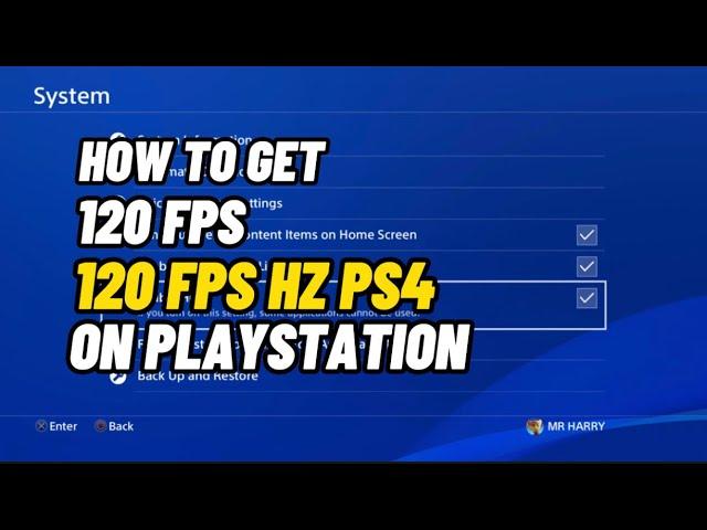 120 FPS On PS4 How To Get 120 HZ On PlayStation New