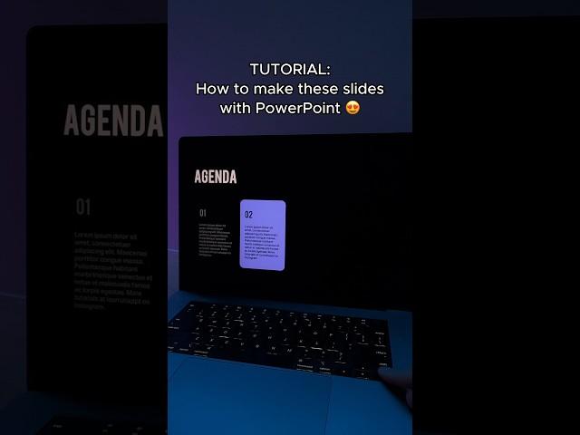 Dynamic AGENDA slides in PowerPoint  #presentation