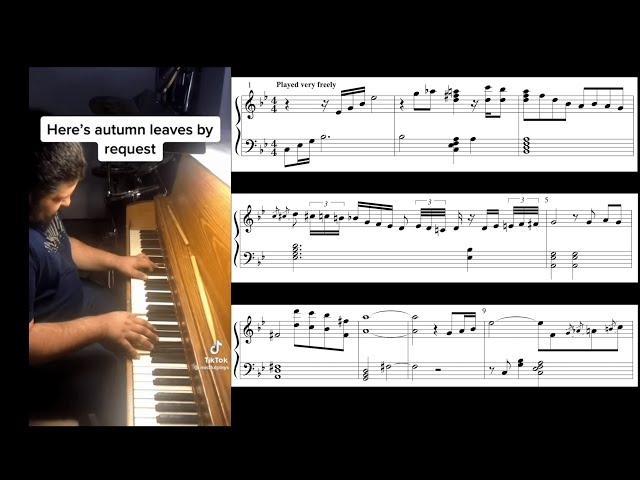 Autumn Leaves | mistfulplays version | sheet music