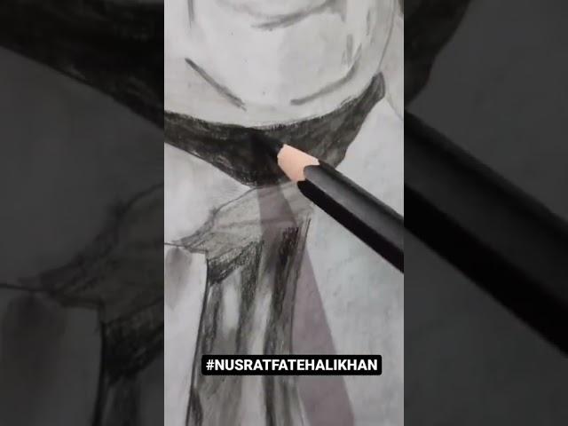 LEGEND NUSRAT FATEH ALI KHAN.. #art #nusratfatehalikhan #pencildrawing