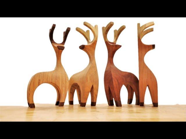 Scrapwood Reindeer Band Saw Compound Cutting Project: How to