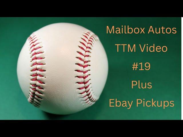 TMailbox Autos!! TTM Video #19 Plus Ebay Pickups!