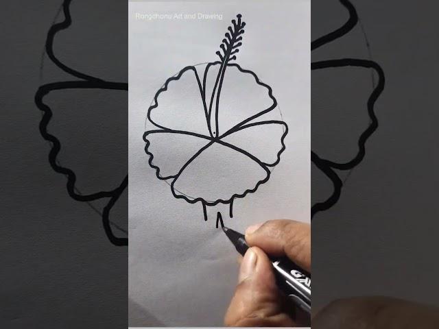 #hibiscus #flower #short #reelsinstagram #reelsyt #jobaful #flower #painting #drawing #reels 