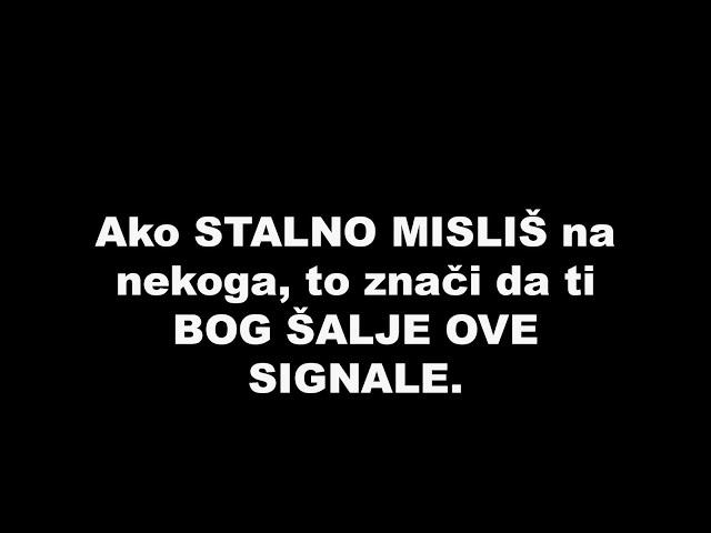 Ako STALNO MISLIŠ na nekoga, to znači da ti BOG ŠALJE OVE SIGNALE