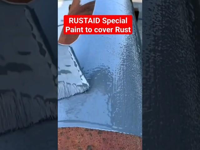 RUSTAID Special Paint to cover Rust#subcriber #painting #paint#painter #rusting #rust#metal #shorts