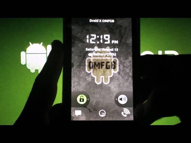 HD Full Review of the Roms OMGB & OMFGB  (GB 2.3.5 / 2nd init) - Droid X