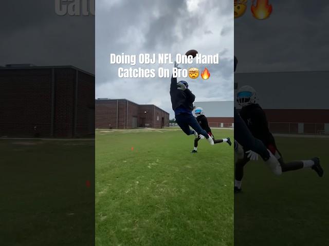 Doing OBJ NFL One Hand Catches On Bro Vol 7  #fyp #shorts #football