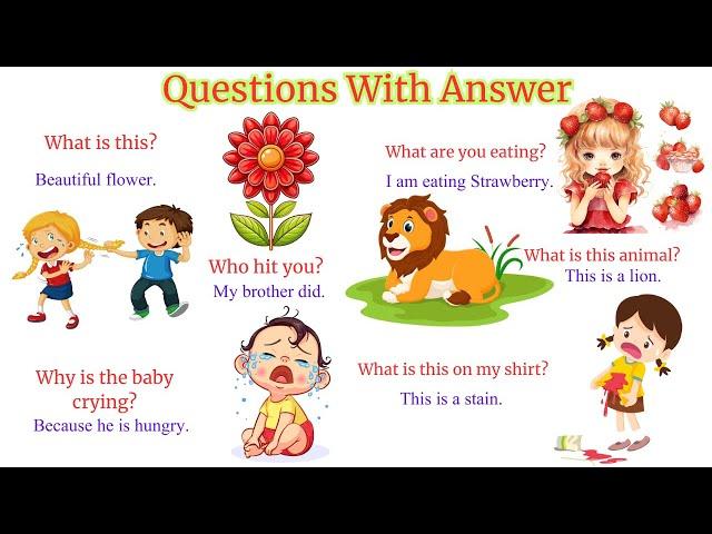 Daily Use Simple Questions With Answer| Fun Learning Question Answers |English Speaking Practice