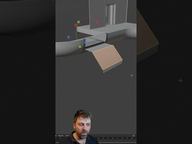 How to MAKE stairs in BLENDER in 30 Seconds - #Blender #Quicktip 008