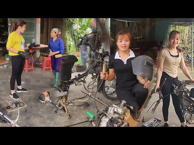 FULL VIDEO: Motorcycle engine repair techniques - daily life of Mechanical girl N.