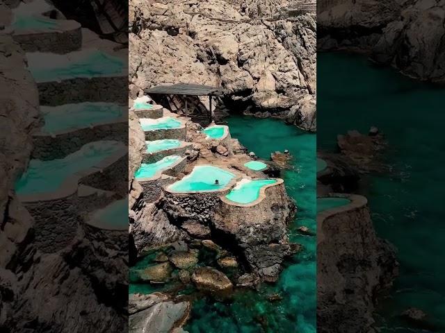 Cliff pools‍️|LuxorIos, Ios Island, Greece| #shorts #viralvideo #viralshorts #greece #uk #usa