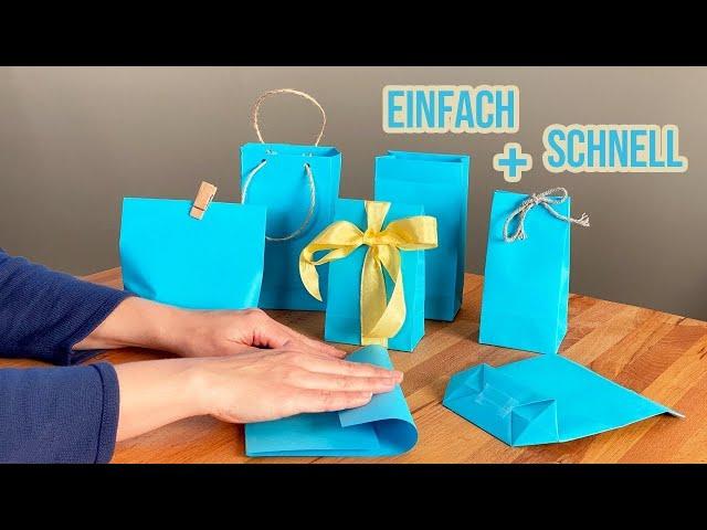 Einfache DIY Tüten aus Papier basteln - ohne mühsames abmessen