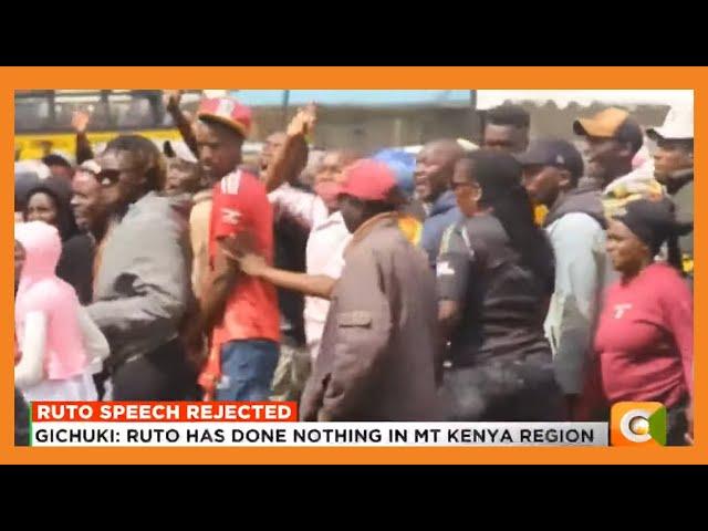 Nyandarua residents reject president Ruto's speech