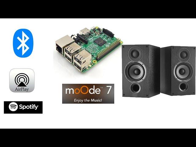 build a smart (airplay,bluetooth,spotify streaming) speaker with Raspberry PI & Moode audio