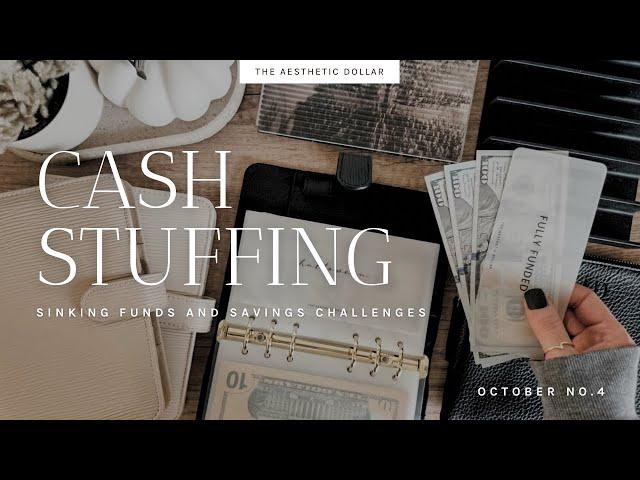 Cash Stuffing | $1,630 | October No. 4 | Sinking Funds + Savings Challenges