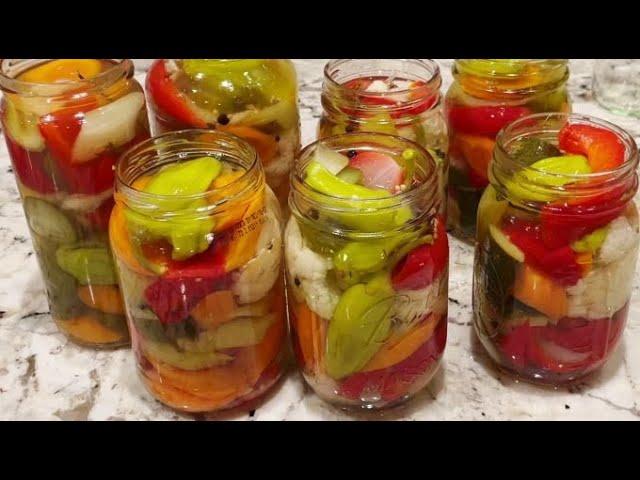 HOMEMADE Style Giardiniera | Italian pickled vegetables