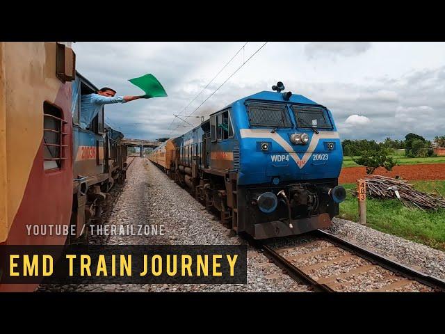 EMD Diesel Loco Train  Journey | Indian Railways | Train videos