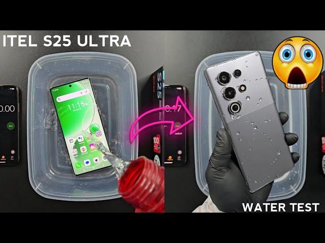 iTel S25 Ultra iP64 Waterproof Test | The Very First Water Test Of iTel S25 Ultra