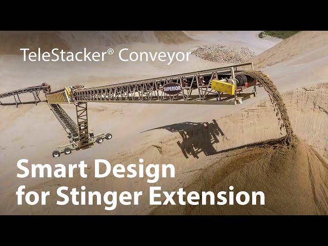 TeleStacker® Conveyor: Safe, Reliable Stinger Extension