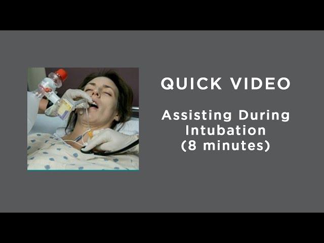 Assisting During Intubation