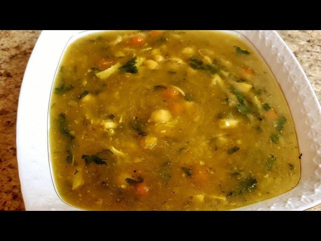 سوپ مرغ و سبزیجات گرم و صحی/ Chicken and Vegetables soup