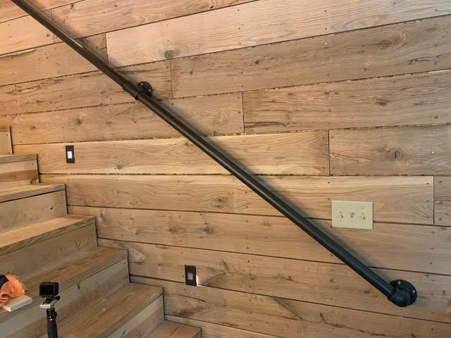 DIY 1-1/2” Rustic Industrial Pipe Handrail | CBH