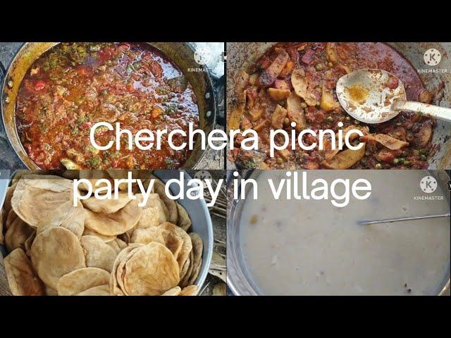 || kheer recipe || Aalu matter paneer || puri ||  Chicken curry || Cherchera picnic party day ||