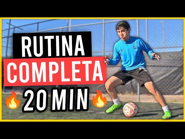  MEJORA tu RESISTENCIA y TÉCNICA INDIVIDUAL - RUTINA de ENTRENAMIENTO COMPLETA (20min) para FÚTBOL