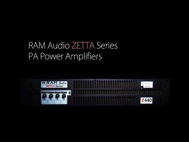 RAM Audio Zetta Series PA Power Amplifiers