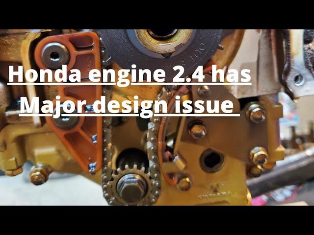 HONDA 2.4 ENGINE DESIGN FLAW, stop doing what Honda is telling you! Honda maintenance flaw?