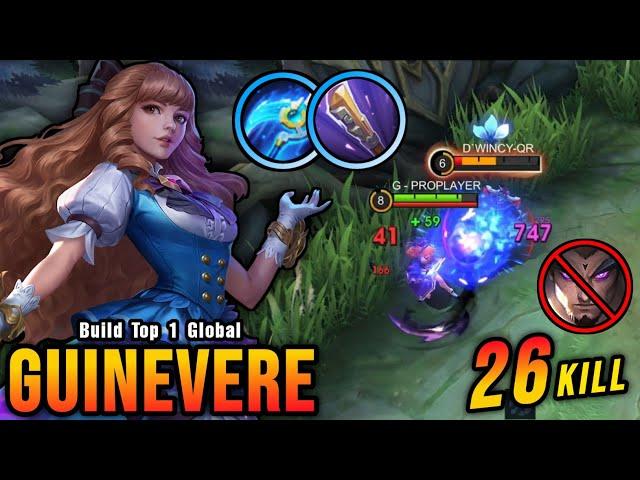 NEW META?! 26 Kills Guinevere Golden Staff Build is Deadly!! - Build Top 1 Global Guinevere ~ MLBB