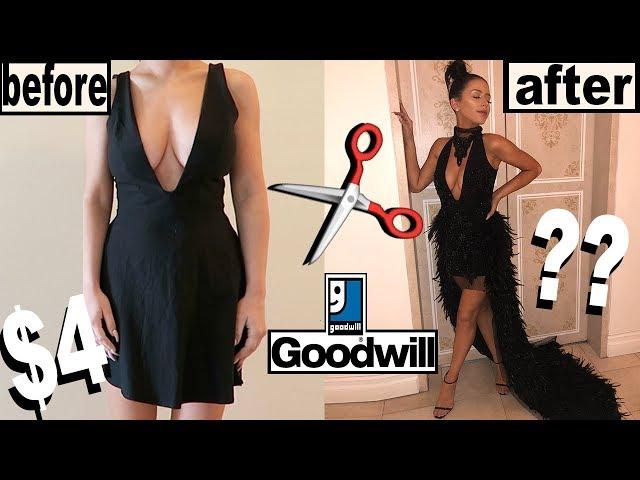 DIY THRIFT STORE PROM DRESS MAKEOVER!