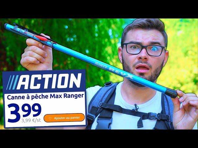 JE TESTE UNE CANNE A PECHE ACTION A 3€ ! (Je pêche pleins de poissons)