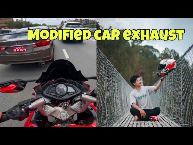 CAR MODIFIED EXHAUST | LONGEST SUSPENSION BRIDGE NEAR PHARPING@rajtamang9919
