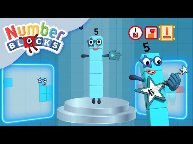 @Numberblocks | MI15 Fact File | All About Numberblock Five