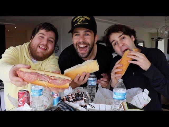 JIMMY JOHNS MUKBANG ft DAVID DOBRIK AND JONAH!!