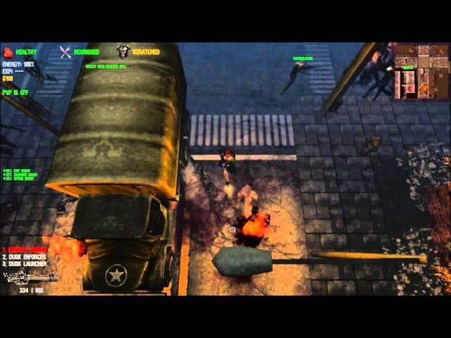 Dead Frontier 3D-Wraith Cannon vs Flaming Long Arms