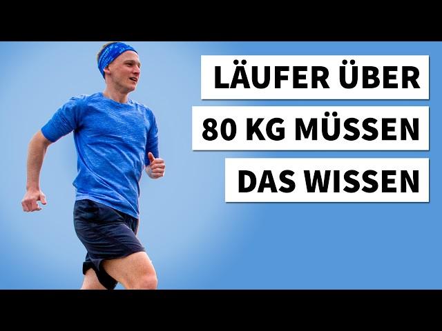 Nr. 1 Regel für alle Jogger über 80 Kg