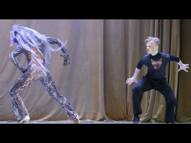 03031 Ballroom Dance Show Samba of wild nature Самба дикой природы Конкурс Юные таланты 2018