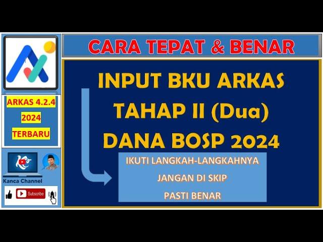 CARA INPUT BKU TAHAP 2