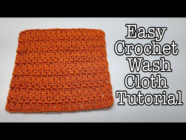 Quick Easy Crochet dishcloth | Crochet WashCloth For Beginner Tutorial | Bag O Day Crochet